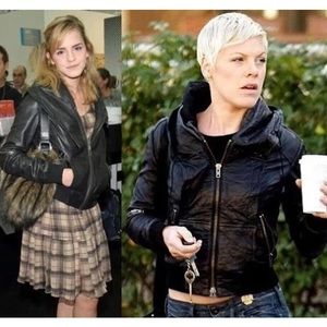 All Saints Cobra Leather Bomber Jacket